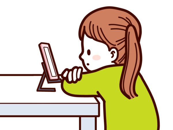 猫背の子ども