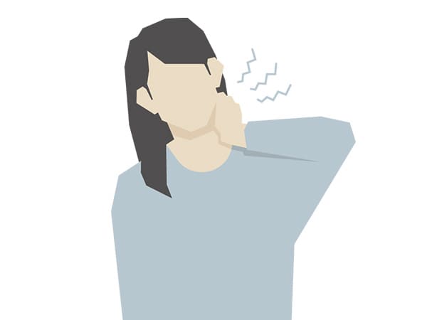 首の不調イラスト