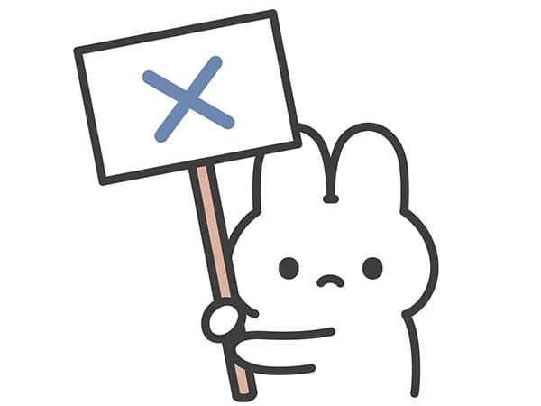 バツNGのイラスト